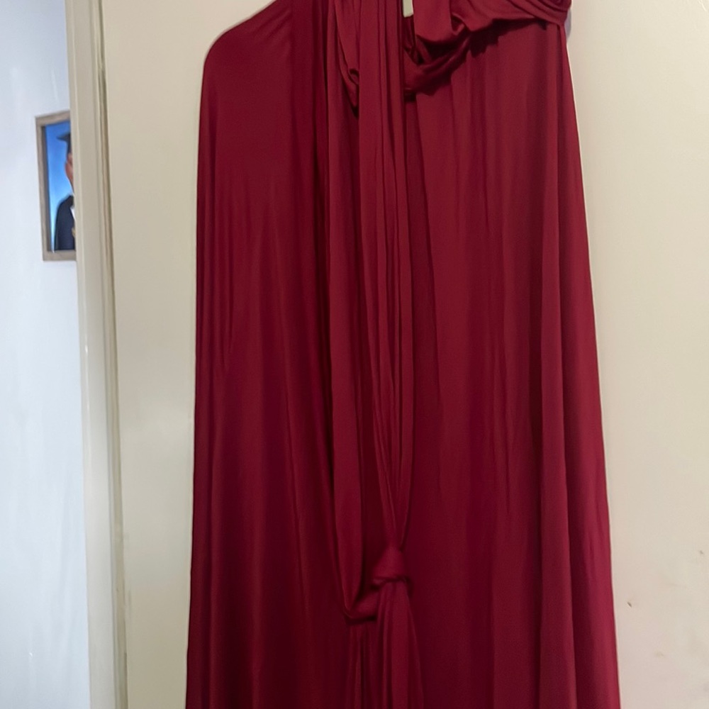 Burgundy long dress